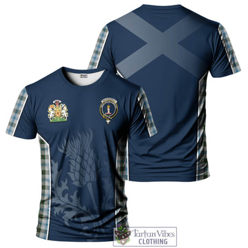 MacKendrick Dress Tartan T-Shirt with Family Crest and Scottish Thistle Vibes Sport Style
