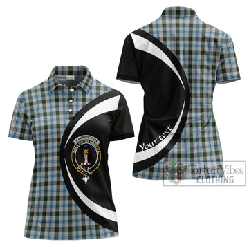 MacKendrick Dress Tartan Women's Polo Shirt with Family Crest Circle Style Women - Tartan Vibes Clothing