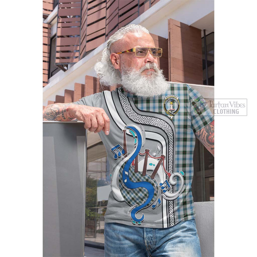 Tartan Vibes Clothing MacKendrick Dress Tartan Cotton T-shirt with Epic Bagpipe Style