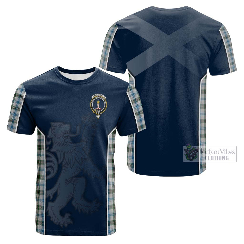 Tartan Vibes Clothing MacKendrick Dress Tartan Cotton T-shirt with Family Crest and Lion Rampant Vibes Sport Style