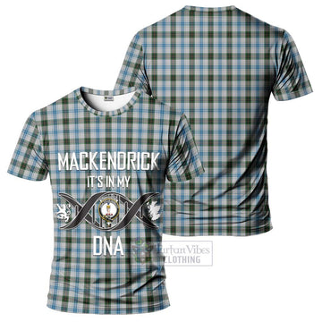 MacKendrick Dress Tartan T-Shirt with Family Crest DNA In Me Style - Tartan Vibes Clothing
