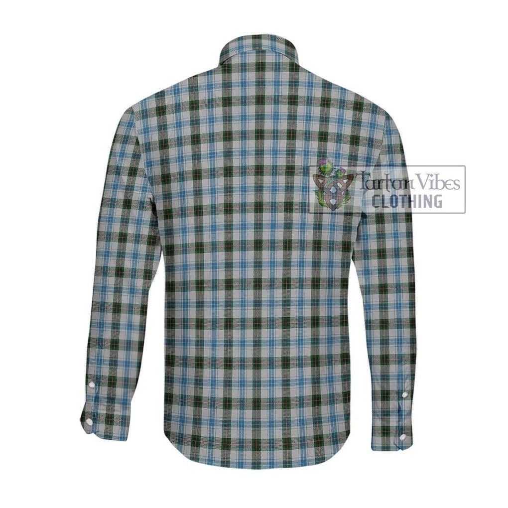 MacKendrick Dress Tartan Long Sleeve Button Shirt with Family Crest DNA In Me Style - Tartanvibesclothing Shop