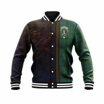 Tartan Vibes Clothing MacKendrick (McKendrick) Tartan Family Crest Baseball Jacket Alba Gu Brath Be Brave Lion Ancient Style