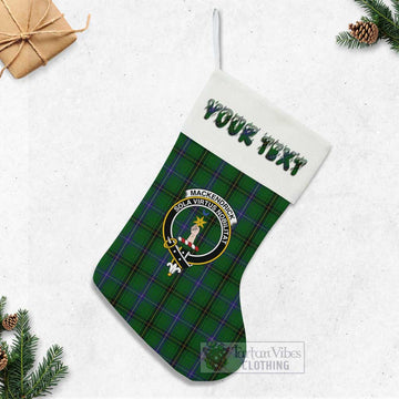 MacKendrick (McKendrick) Tartan Family Crest Christmas Stocking with Personalized Text - Tartan Vibes Clothing