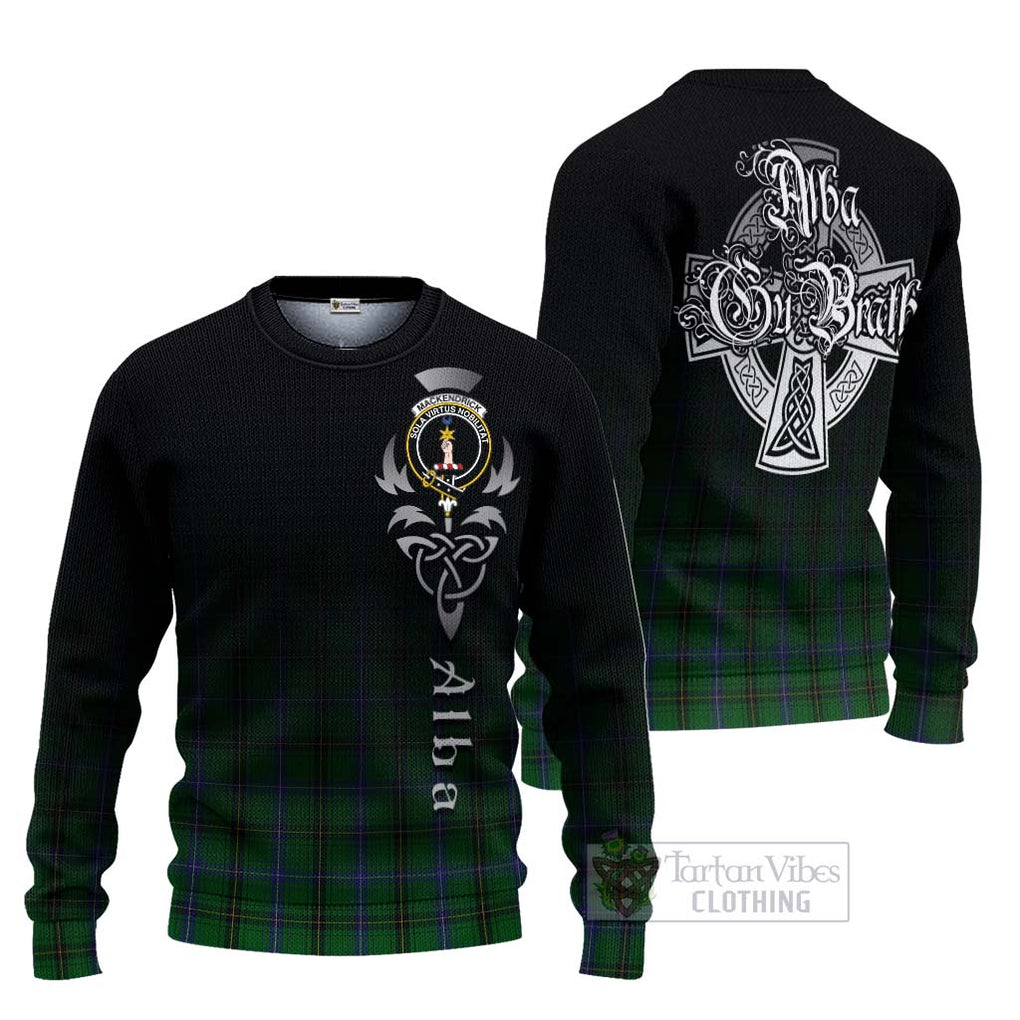 MacKendrick (McKendrick) Tartan Ugly Sweater Featuring Alba Gu Brath Family Crest Celtic Inspired Unisex - Tartan Vibes Clothing