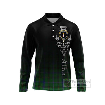 MacKendrick (McKendrick) Tartan Long Sleeve Polo Shirt Featuring Alba Gu Brath Family Crest Celtic Inspired Unisex - Tartan Vibes Clothing