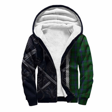 MacKendrick (McKendrick) Tartan Sherpa Hoodie with Family Crest Cross Sword Thistle Celtic Vibes Unisex S - Tartan Vibes Clothing