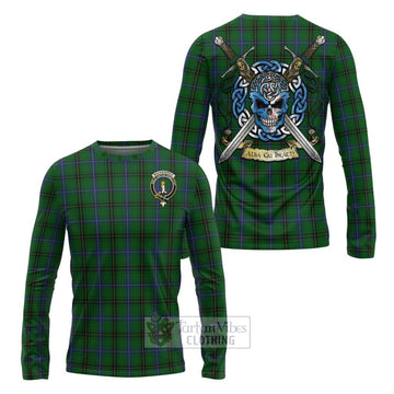 MacKendrick (McKendrick) Tartan Long Sleeve T-Shirt with Family Crest Celtic Skull Style Unisex - Tartan Vibes Clothing