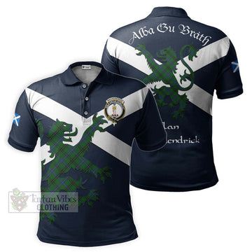 MacKendrick (McKendrick) Tartan Lion Rampant Polo Shirt Proudly Display Your Heritage with Alba Gu Brath and Clan Name Kid - Tartan Vibes Clothing