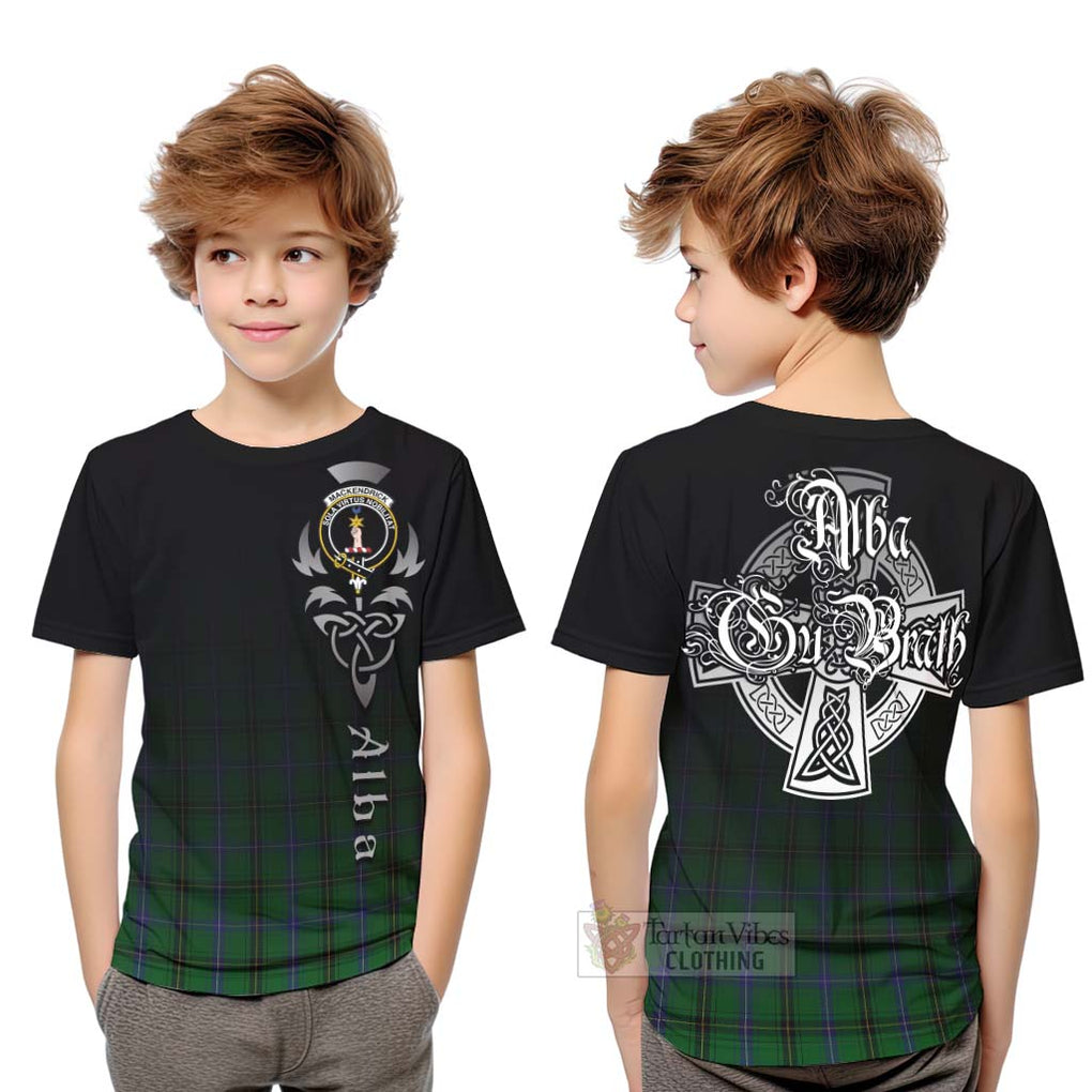 MacKendrick (McKendrick) Tartan Kid T-Shirt Featuring Alba Gu Brath Family Crest Celtic Inspired Youth XL Size14 - Tartan Vibes Clothing