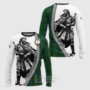 MacKendrick (McKendrick) Tartan Clan Crest Long Sleeve T-Shirt with Highlander Warrior Celtic Style Unisex - Tartan Vibes Clothing