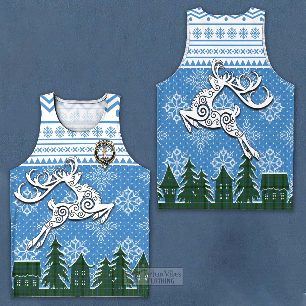 MacKendrick (McKendrick) Clan Christmas Men's Tank Top Celtic Reindeer Style Men - Tartan Vibes Clothing