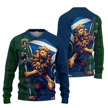 MacKendrick (McKendrick) Tartan Family Crest Knitted Sweater with Scottish Majestic Lion Unisex - Tartan Vibes Clothing