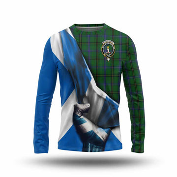 MacKendrick (McKendrick) Tartan Long Sleeve T-Shirt with Family Crest Scotland Patriotic Style Unisex - Tartan Vibes Clothing