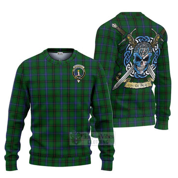 MacKendrick (McKendrick) Tartan Ugly Sweater with Family Crest Celtic Skull Style Unisex - Tartan Vibes Clothing