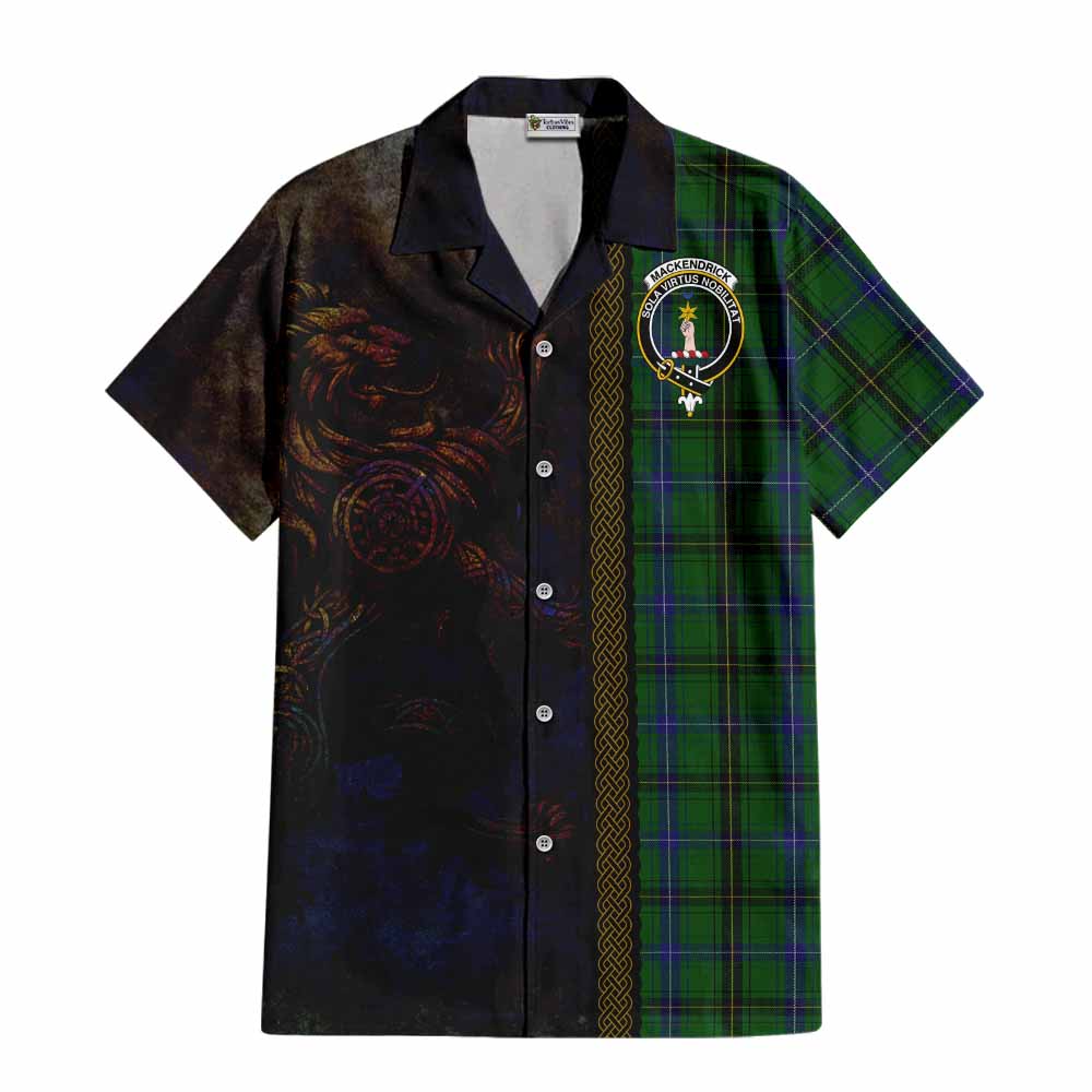 MacKendrick (McKendrick) Tartan Family Crest Hawaiian Shirt Alba Gu Brath Be Brave Lion Ancient Style Kid - Tartan Vibes Clothing