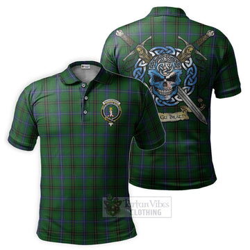 MacKendrick (McKendrick) Tartan Polo Shirt with Family Crest Celtic Skull Style Kid - Tartan Vibes Clothing