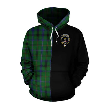 MacKendrick (McKendrick) Tartan Cotton Hoodie with Family Crest and Half Of Me Style Pullover Hoodie XS - Tartan Vibes Clothing