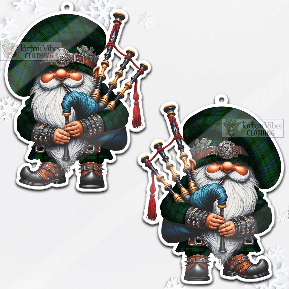 MacKendrick (McKendrick) Tartan Bagpiper Gnome Christmas Ornament - Tartan Vibes Clothing