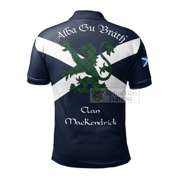 MacKendrick (McKendrick) Tartan Lion Rampant Polo Shirt Proudly Display Your Heritage with Alba Gu Brath and Clan Name - Tartan Vibes Clothing