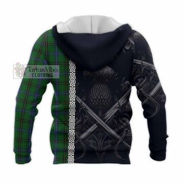 MacKendrick (McKendrick) Tartan Knitted Hoodie with Family Crest Cross Sword Thistle Celtic Vibes - Tartan Vibes Clothing