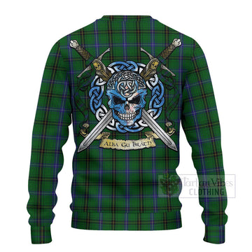 MacKendrick (McKendrick) Tartan Ugly Sweater with Family Crest Celtic Skull Style - Tartan Vibes Clothing