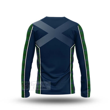 Tartan Vibes Clothing MacKendrick (McKendrick) Tartan Long Sleeve T-Shirt with Family Crest and Scottish Thistle Vibes Sport Style