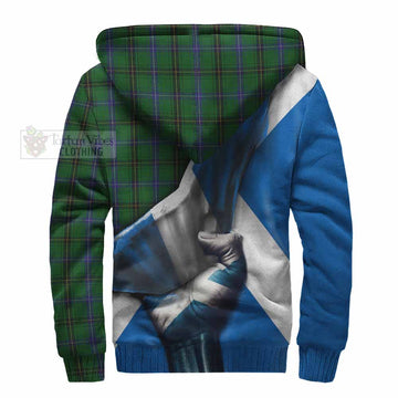 MacKendrick (McKendrick) Tartan Sherpa Hoodie with Family Crest Scotland Patriotic Style - Tartan Vibes Clothing