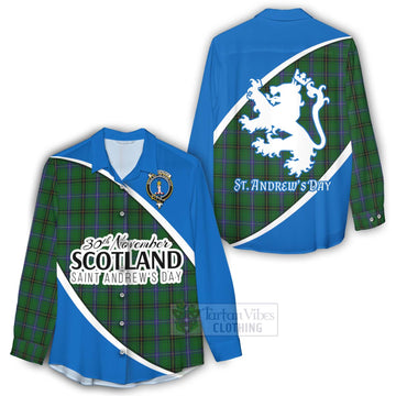 MacKendrick (McKendrick) Family Crest Tartan Women's Casual Shirt Celebrate Saint Andrew's Day in Style - Tartan Vibes Clothing