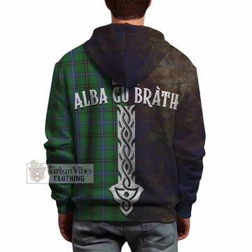 Tartan Vibes Clothing MacKendrick (McKendrick) Tartan Family Crest Hoodie Alba Gu Brath Be Brave Lion Ancient Style