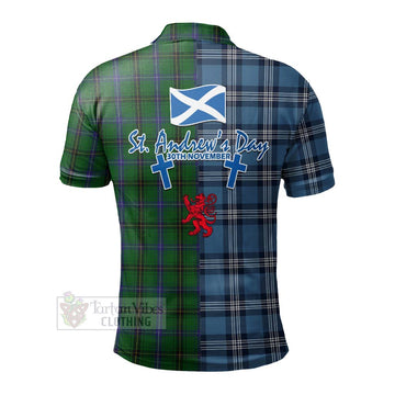 MacKendrick (McKendrick) Tartan Polo Shirt Happy St. Andrew's Day Half Tartan Style - Tartan Vibes Clothing