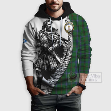 MacKendrick (McKendrick) Tartan Clan Crest Hoodie with Highlander Warrior Celtic Style - Tartan Vibes Clothing
