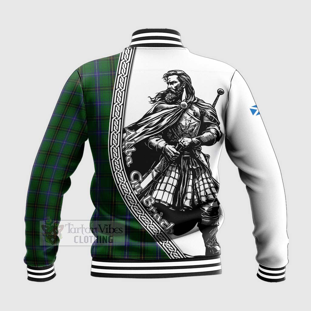 MacKendrick (McKendrick) Tartan Clan Crest Baseball Jacket with Highlander Warrior Celtic Style - Tartan Vibes Clothing