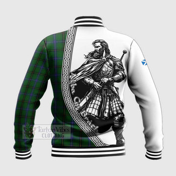 MacKendrick (McKendrick) Tartan Clan Crest Baseball Jacket with Highlander Warrior Celtic Style - Tartan Vibes Clothing
