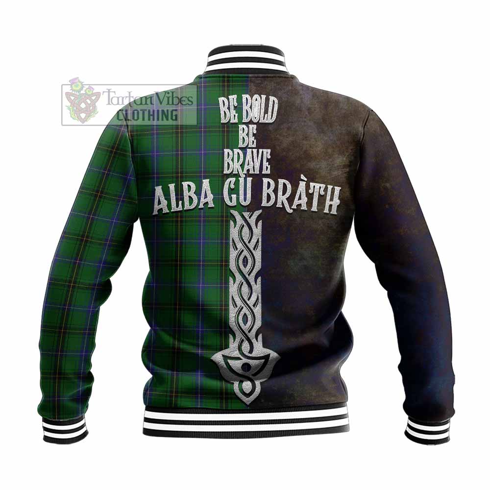 MacKendrick (McKendrick) Tartan Family Crest Baseball Jacket Alba Gu Brath Be Brave Lion Ancient Style - Tartan Vibes Clothing