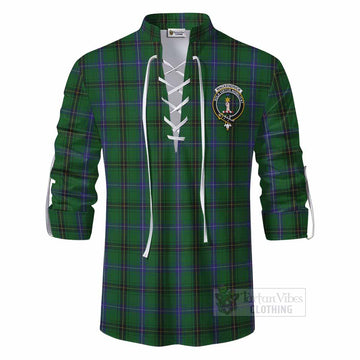 MacKendrick (McKendrick) Tartan Ghillie Kilt Shirt with Family Crest DNA In Me Style - Tartan Vibes Clothing