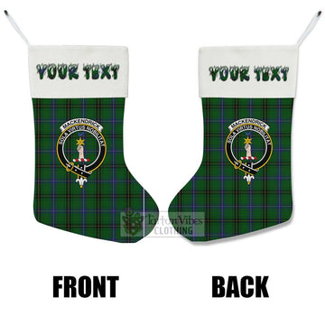 MacKendrick (McKendrick) Tartan Family Crest Christmas Stocking with Personalized Text - Tartan Vibes Clothing