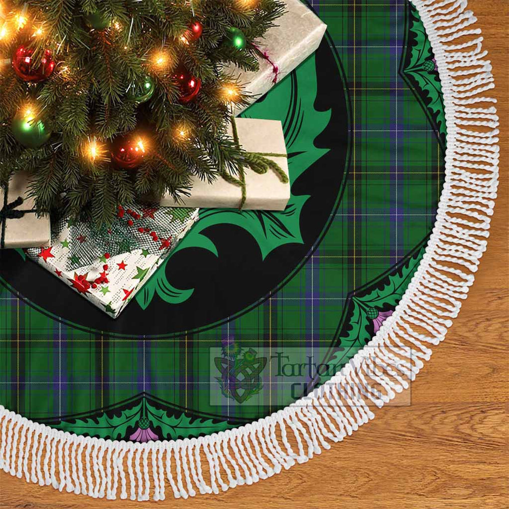 MacKendrick (McKendrick) Tartan Christmas Tree Skirt Scottish Thistle Style - Tartan Vibes Clothing