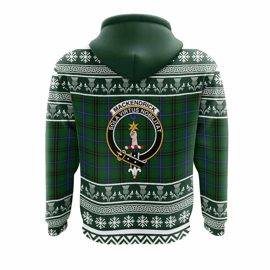 MacKendrick (McKendrick) Clan Tartan Christmas Hoodie with Family Crest - Tartan Vibes Clothing