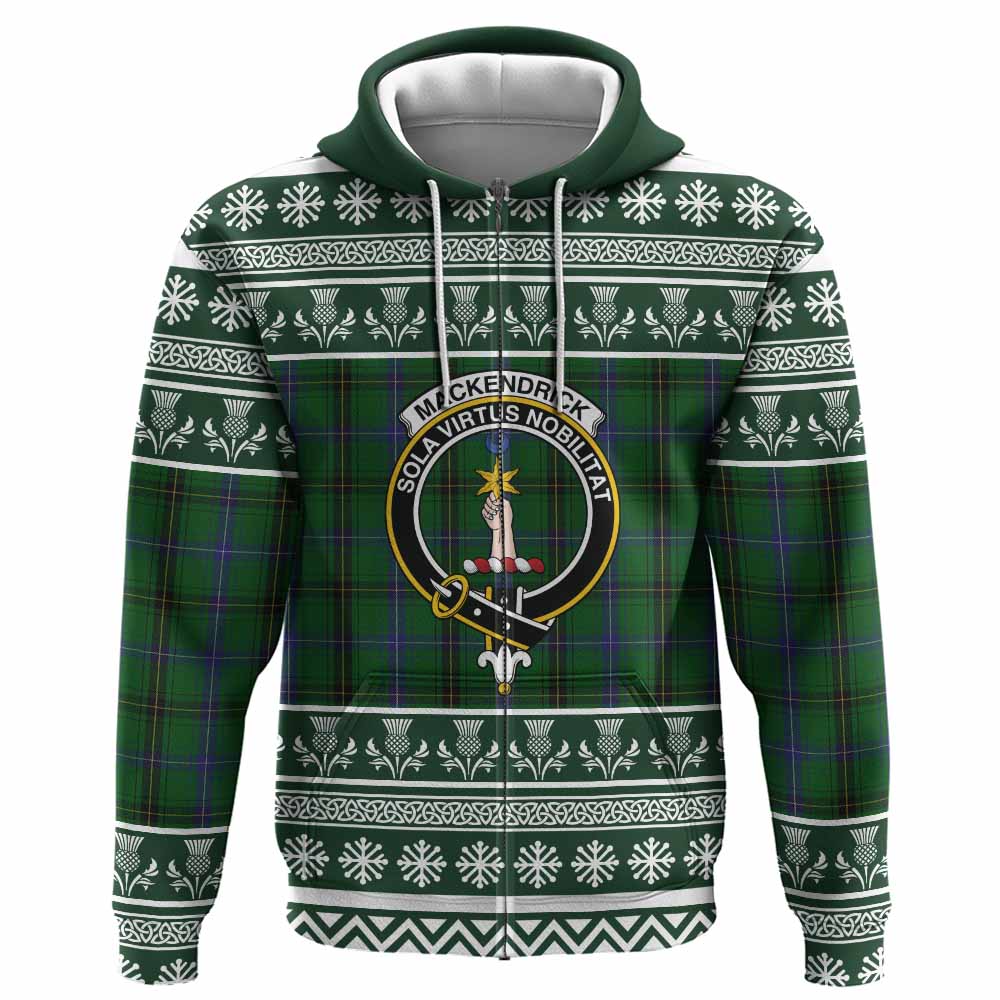 MacKendrick (McKendrick) Clan Tartan Christmas Hoodie with Family Crest - Tartan Vibes Clothing