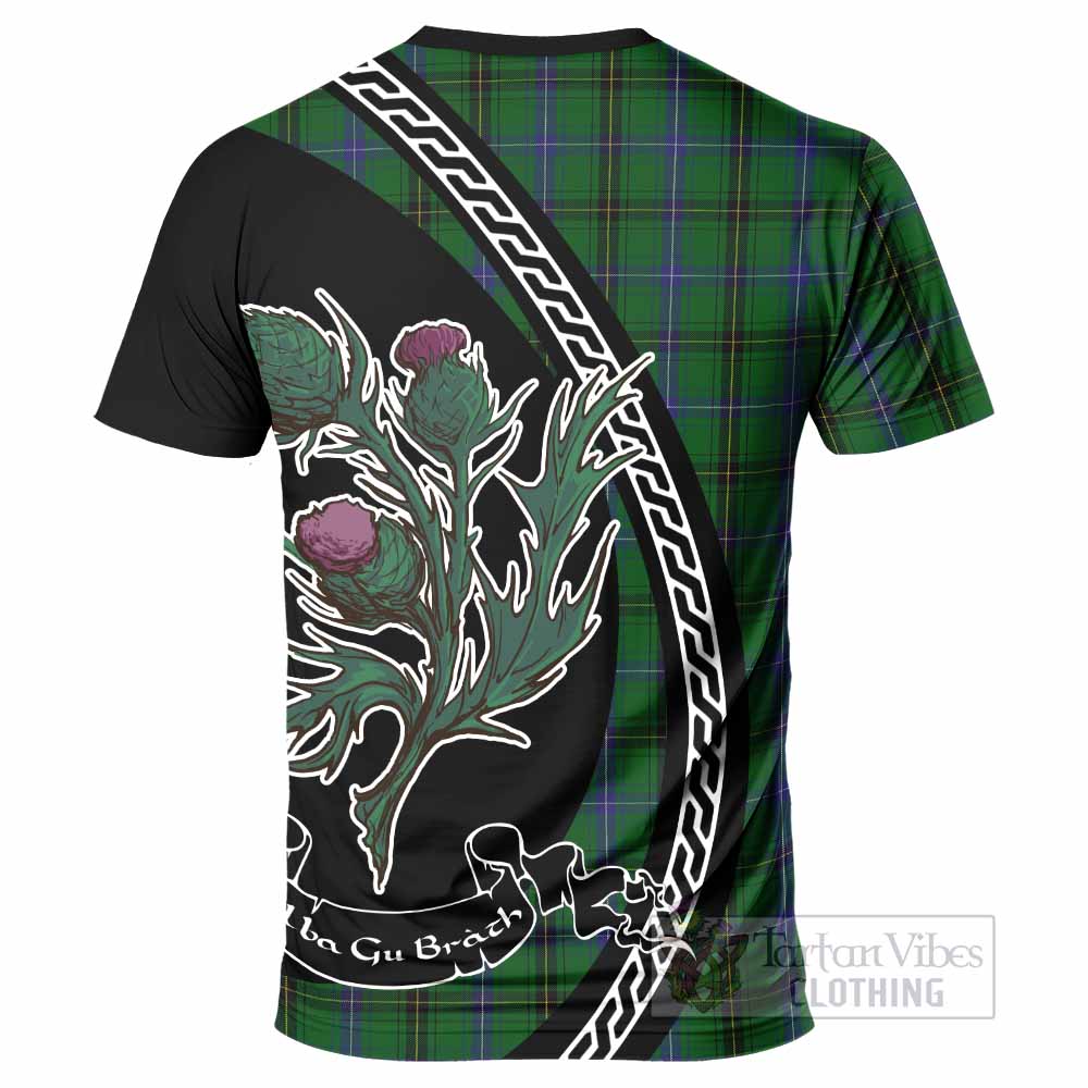 MacKendrick (McKendrick) Family Crest Tartan T-Shirt Alba Thistle Inspired - Tartan Vibes Clothing