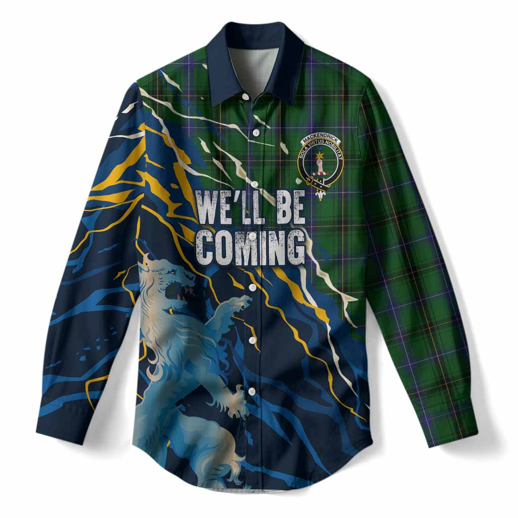 MacKendrick (McKendrick) Scotland Tartan Women Casual Shirt WC2026 Football - We'll Be Coming