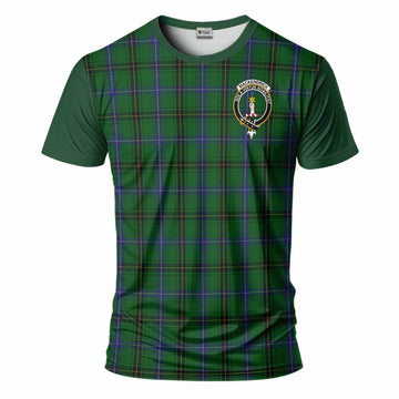MacKendrick (McKendrick) Tartan Accent T-Shirt with Family Crest