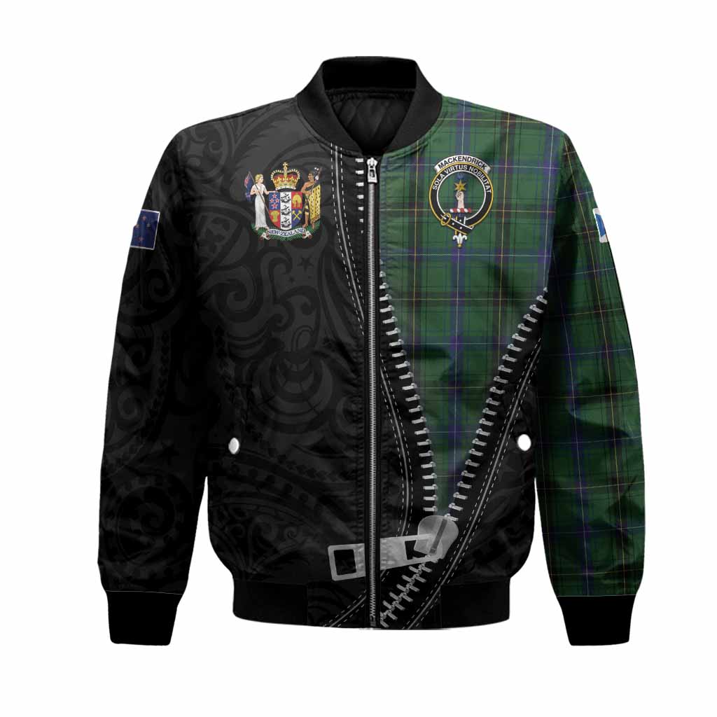 MacKendrick (McKendrick) Tartan Bomber Jacket New Zealand Pattern Unique Zipper Stylized