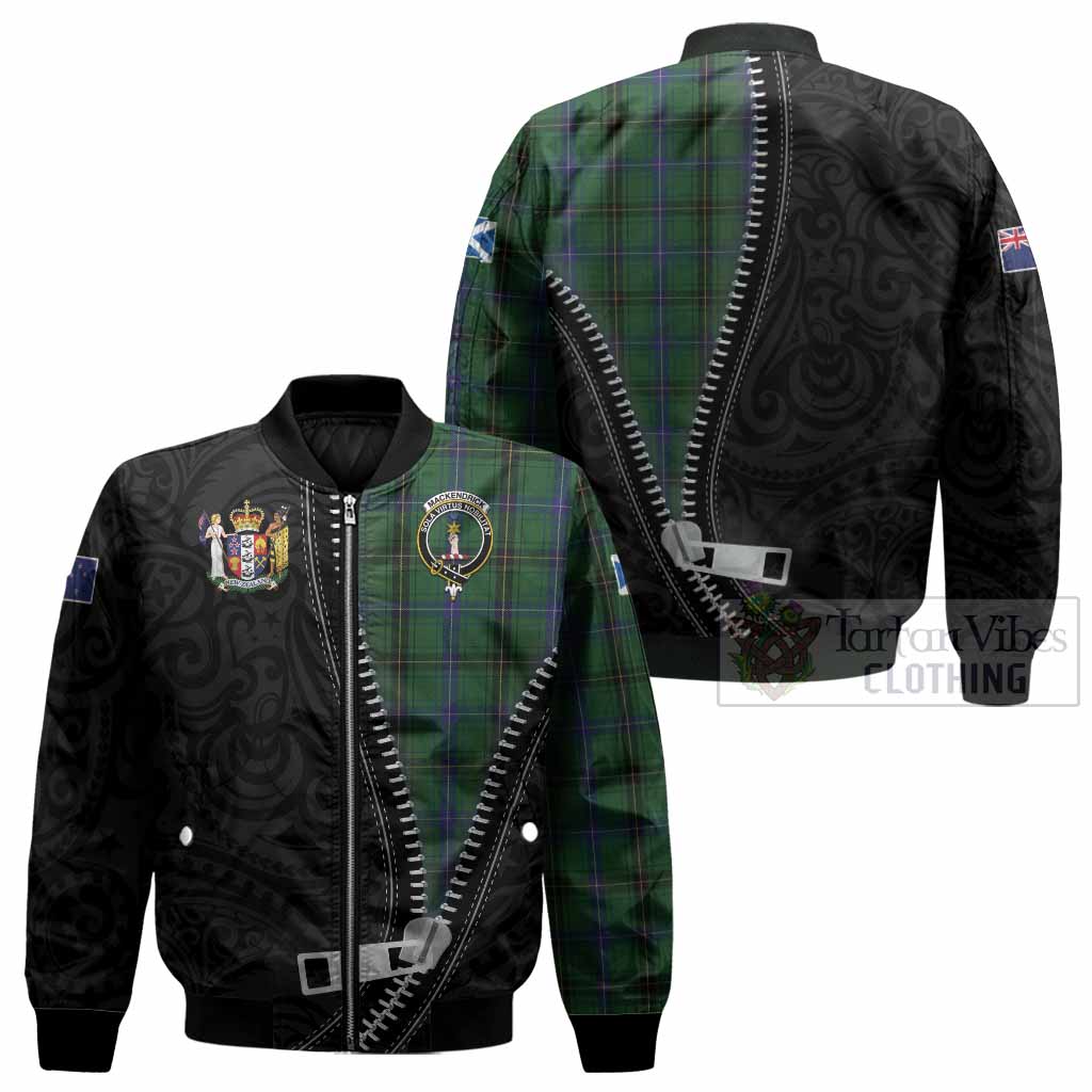 MacKendrick (McKendrick) Tartan Bomber Jacket New Zealand Pattern Unique Zipper Stylized