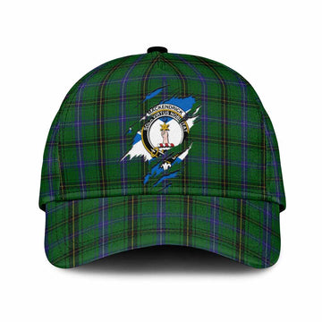 MacKendrick (McKendrick) Tartan Classic Cap with Family Crest In Me Style