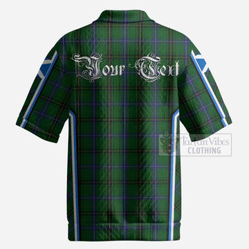 MacKendrick (McKendrick) Tartan Crest Men’s Polo Sweater Top Scotland Coat of Arm Flag Style