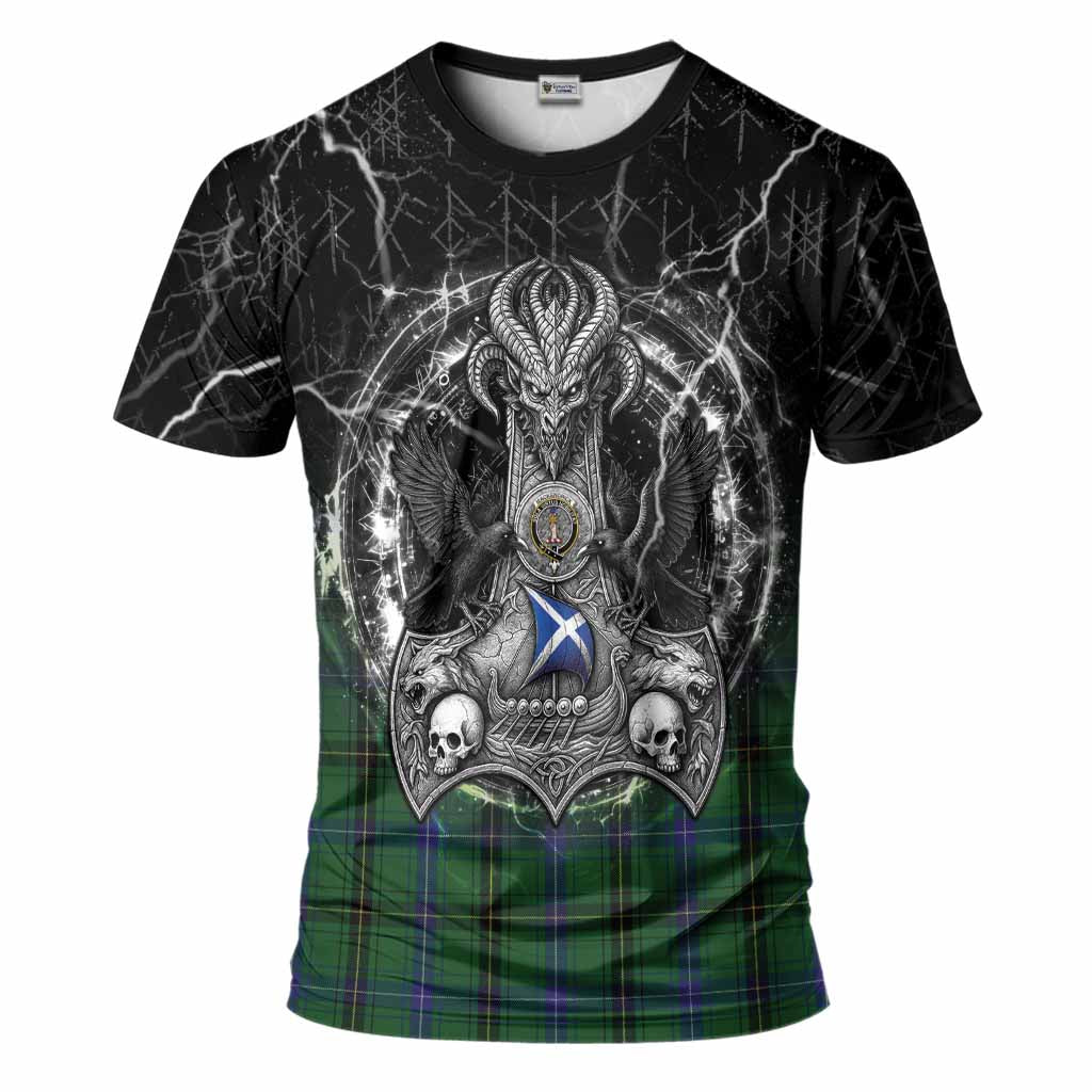 MacKendrick (McKendrick) Tartan Crest T-Shirt Celtic Odin's Raven Legacy