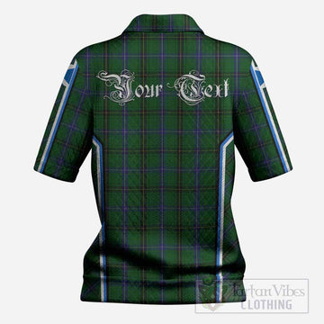 MacKendrick (McKendrick) Tartan Crest Women’s Polo Sweater Top Scotland Coat of Arm Flag Style