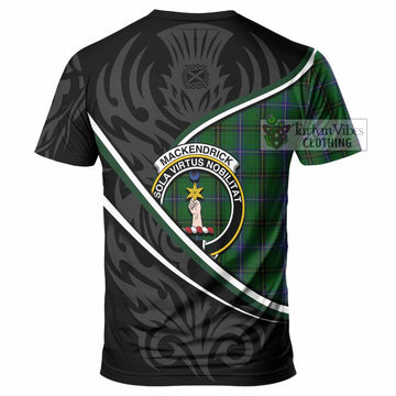 MacKendrick (McKendrick) Tartan Family Crest T-shirt Celtic Scottish Thistle Floral - Tartan Vibes Clothing